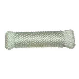 Ben-Mor 60307 Rope, 1/4 in Dia, 1300 ft L, Nylon, White