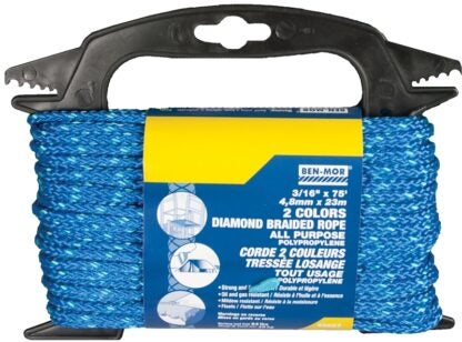 Ben-Mor 60067 Rope, 3/16 in Dia, 75 ft L, Polypropylene