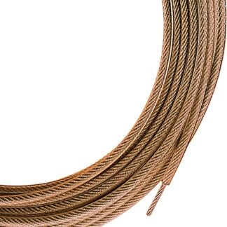 Ben-Mor 90283 Heavy-Duty Clothesline, 100 ft L, Steel, Gold, 1000 lb Working Load Sells in Quantity of 6