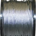 Ben-Mor 80033 Aircraft Cable, 3/32 in Dia, 500 ft L, 920 lb Working Load, Carbon Steel, Galvanized