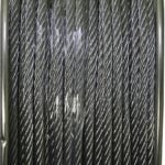 Ben-Mor 82044 Aircraft Cable, 3/16 in Dia, 250 ft L, 4200 lb Working Load, Carbon Steel, Galvanized