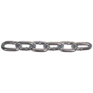 Ben-Mor 51000 Proof Coil Chain, 100 ft L, 30 Grade, Carbon Steel, Zinc