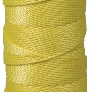 Ben-Mor 60117 Mason and Chalkline Twine, #18 Dia, 250 ft L, Nylon, Bright Yellow Sells in Quantity of 6