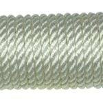 Ben-Mor 60302 Rope, 1/4 in Dia, 100 ft L, Nylon, White, Hank