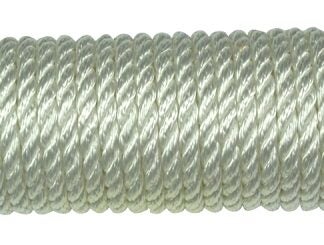 Ben-Mor 60302 Rope, 1/4 in Dia, 100 ft L, Nylon, White, Hank