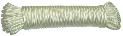 Ben-Mor 60410 Rope, 3/16 in Dia, 50 ft L, Nylon, White, Hank Sells in Quantity of 6