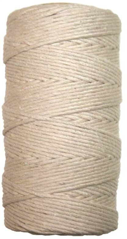 Ben-Mor 60528 Twine, #15 Dia, 300 ft L, Cotton, White, Tube Sells in Quantity of 6