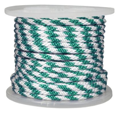 Ben-Mor 60271 Rope, 5/8 in Dia, 200 ft L, 5/8 in, Polypropylene, Green/White