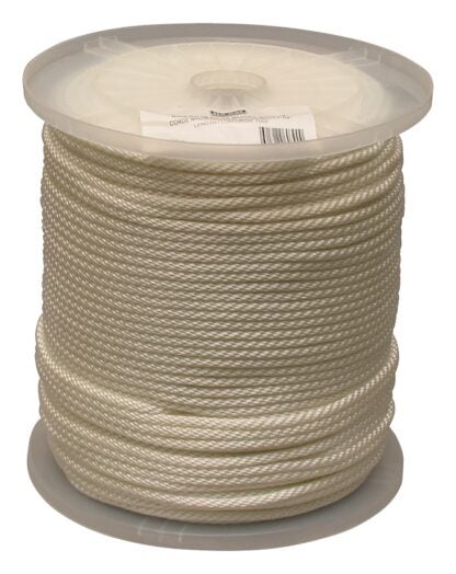 Ben-Mor 60390 Rope, 1/4 in Dia, 1000 ft L, Nylon, White