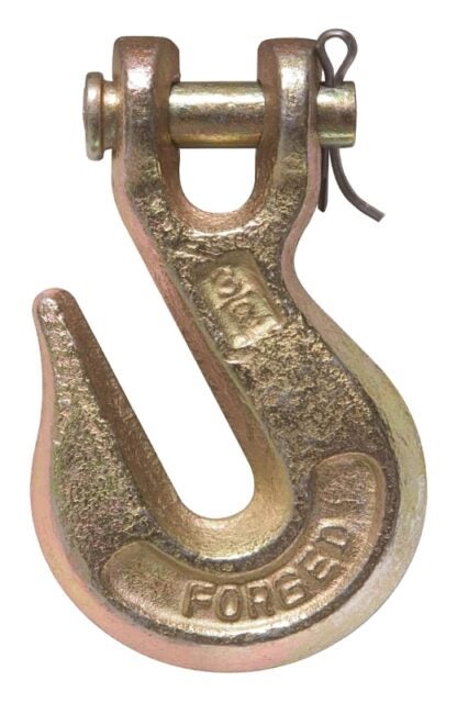 Ben-Mor 70946 Clevis Grab Hook, 5/16 in, 4700 lb Working Load, 70 Grade, Gold Chromate