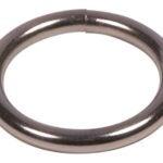 Ben-Mor 71002 Round Ring, 1-1/2 in Dia Ring, Steel, Nickel-Plated Sells in Quantity of 12