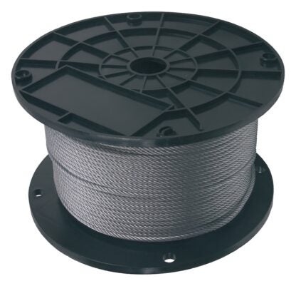 Ben-Mor 82334 Cable, 7 x 7 Strands, 250 ft L, Galvanized/PVC-Coated