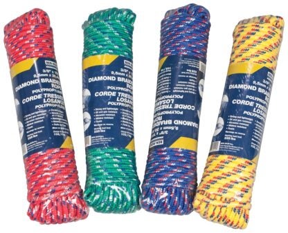 Ben-Mor 60249 Rope, 3/8 in Dia, 100 ft L, Polypropylene, Multi-Color