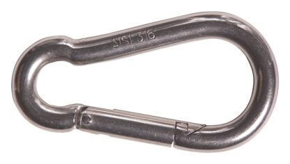 Ben-Mor 73848 Carbine Snap Hook, 3/8 in, Stainless Steel