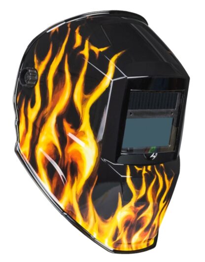 Forney Scorch Series 55859 ADF Welding Helmet, 5-Point Ratchet Harness Headgear, UV/IR Lens, 3.62 x 1.65 in Viewing