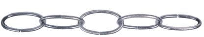 Ben-Mor 51088 Decorative Oval Chain 50 ft, No. 10, 45 lb Working Load, Satin Chrome