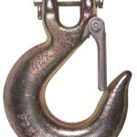 Ben-Mor 70950 Clevis Slip Hook, 1/4 in, 70 Grade, Gold Chromate