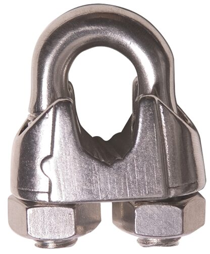 Ben-Mor 73022 Wire Rope Clip, 1/8 in Dia Wire Rope, Stainless Steel