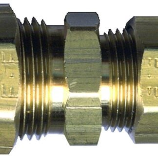 Fairview 62R86P Reducing Pipe Union Coupling, 1/2 X 3/8 in, Compression, Brass, 200 psi Pressure Sells in Quantity of 10