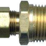 Fairview 68-5BP Pipe Connector, 5/16 x 1/4 in, Tube x Male, Brass, 300 psi Pressure Sells in Quantity of 10