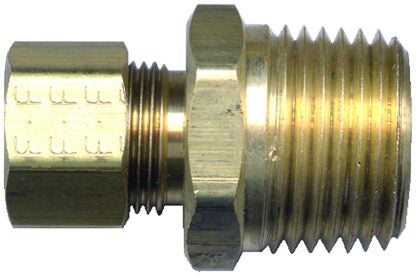 Fairview 68-5BP Pipe Connector, 5/16 x 1/4 in, Tube x Male, Brass, 300 psi Pressure Sells in Quantity of 10