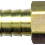 Fairview 126-2B Coupling, 1/8 in, Hose Barb, 1/4 in, Female Pipe, Brass Sells in Quantity of 10