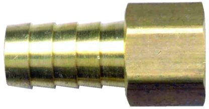 Fairview 126-2B Coupling, 1/8 in, Hose Barb, 1/4 in, Female Pipe, Brass Sells in Quantity of 10