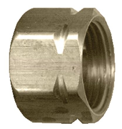 Fairview 616P5 Standard Pipe Nut, 3/8 in, Compression, Brass, 200 psi Pressure