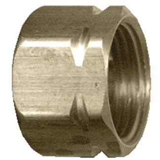 Fairview 61-4P Standard Pipe Nut, 1/4 in, Compression, Brass, 300 psi Pressure Sells in Quantity of 10