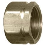 Fairview 61-6P Standard Pipe Nut, 3/8 in, Compression, Brass, 200 psi Pressure Sells in Quantity of 10