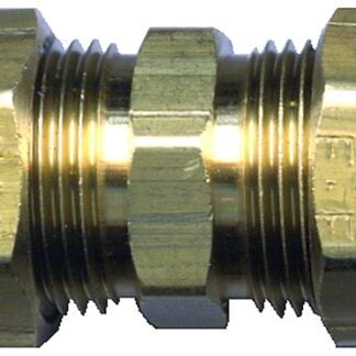 Fairview 62-5P Union Coupling, 5/16 in, Compression, Brass, 300 psi Pressure Sells in Quantity of 10