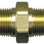 Fairview 122-BP Hex Pipe Nipple, 1/4 in, NPT, Brass, 1200 psi Pressure Sells in Quantity of 10