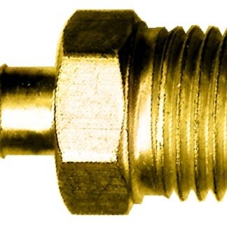 Fairview 968-4BP Pipe Connector, 1/4 in, Barb x MPT, Brass Sells in Quantity of 10