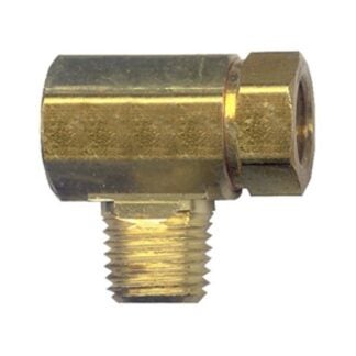 Fairview BB-2000 Dual Tank Manifold Tee, 1/4 in, Inverted Flare x Male Pipe, Brass