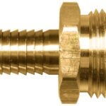 Fairview 193-10P Water Hose Connector, 5/8 in, Hose Barb x Male, Brass Sells in Quantity of 10