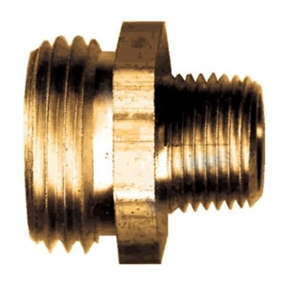 Fairview 196-DP Hose Coupling, 1/2 in, NPT x Male Thread, Brass Sells in Quantity of 10