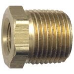 Fairview 110-DCP Pipe Bushing, 1/2 x 3/8 in, NPT x FPT, Brass, 1200 psi Pressure Sells in Quantity of 10