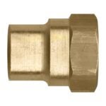 Fairview 46SW-10EP Pipe Connector, 1/2 x 3/4 in, Sweat x FIP, Brass Sells in Quantity of 10