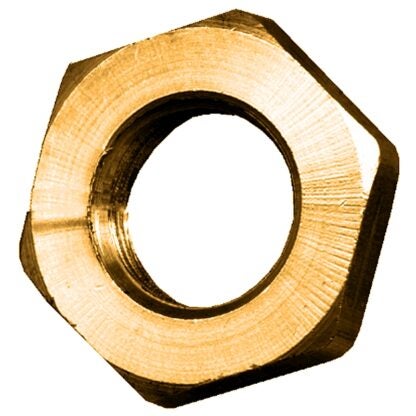 Fairview 111-BP-1/4 Lock Nut, 1/4 in Thread, Brass Sells in Quantity of 10