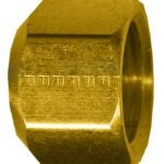 Fairview 56-10 Sealing Pipe Cap Nut, 5/8 in, Brass, 45 Schedule, 650 psi Pressure Sells in Quantity of 10