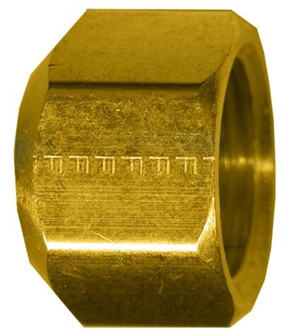 Fairview 56-10 Sealing Pipe Cap Nut, 5/8 in, Brass, 45 Schedule, 650 psi Pressure Sells in Quantity of 10