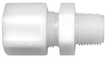 Fairview 568-4BP Pipe Connector, 1/4 in, Tube x NPT, Nylon, 50 psi Pressure