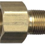 Fairview 120-CBP Pipe Adapter, 3/8 x 1/4 in, FPT x NPT, Brass Sells in Quantity of 10