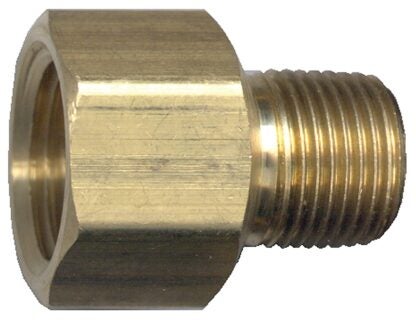 Fairview 120-DBP Pipe Adapter, 1/2 x 1/4 in, FPT x NPT, Brass Sells in Quantity of 10