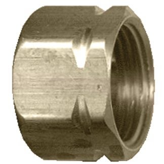 Fairview 61-14P Standard Pipe Nut, 7/8 in, Compression, Brass Sells in Quantity of 10