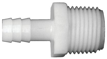 Fairview 525-6DP Pipe Coupler, 3/8 in, Hose Barb, 1/2 in, MPT, 250 psi Pressure, Nylon Sells in Quantity of 10