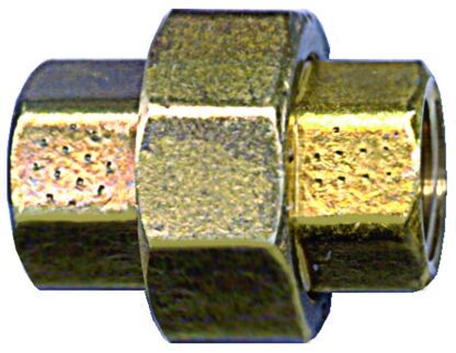 Fairview 104-AP Union Pipe Coupling, 1/8 in, FPT, Brass, 1200 psi Pressure Sells in Quantity of 2