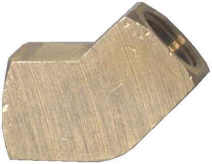 Fairview X105-AP Extruded Pipe Elbow, 1/8 in, FPT, 45 deg Angle, Brass, 1200 psi Pressure Sells in Quantity of 2