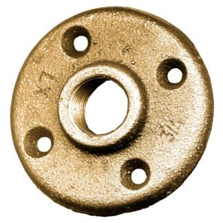 Fairview 114-EP Floor Pipe Flange, 3/4 in, FPT, Brass, 1200 psi Max Pressure Sells in Quantity of 2