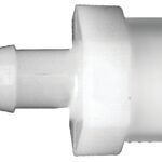 Fairview 526-6BP Pipe Coupler, 3/8 in, Hose Barb, 1/4 in, FPT, 250 psi Pressure, Nylon Sells in Quantity of 10